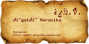 Égető Veronika névjegykártya